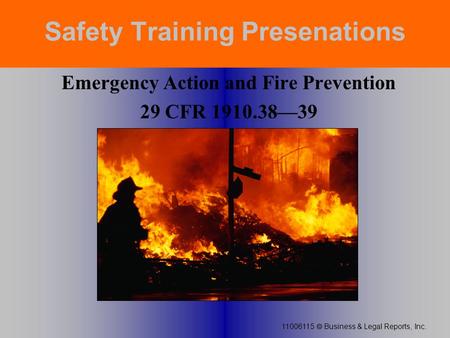 Safety Training Presenations