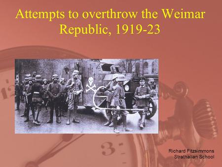 Attempts to overthrow the Weimar Republic,