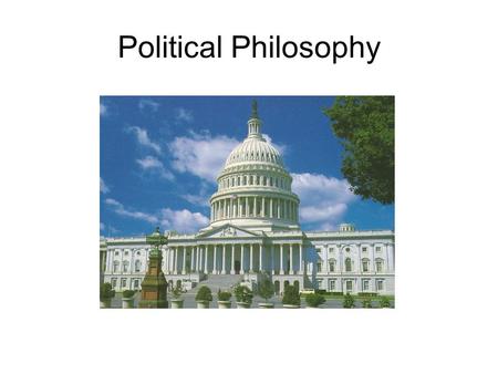 Political Philosophy.