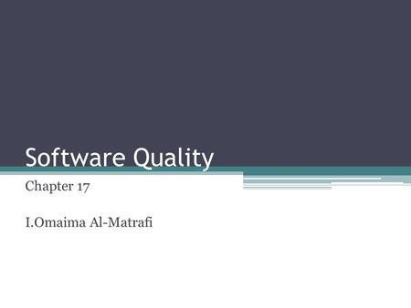 Chapter 17 I.Omaima Al-Matrafi