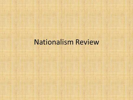Nationalism Review.