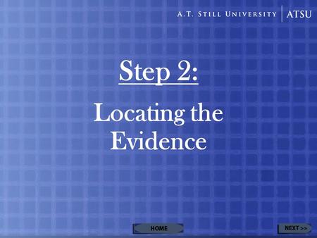 Step 2: Locating the Evidence. Table of Contents Evidence Pyramid –Filtered InformationFiltered Information Systematic Reviews/Meta-AnalysesSystematic.