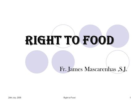 Fr. James Mascarenhas ,S.J.