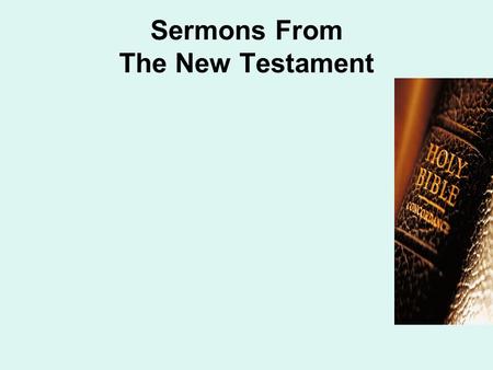 Sermons From The New Testament. Jesus’ Kingdom Sermon, II Text: Matthew 7.24-27 In Our First Installment… He Is Teaching How We Are To Live As Citizens.