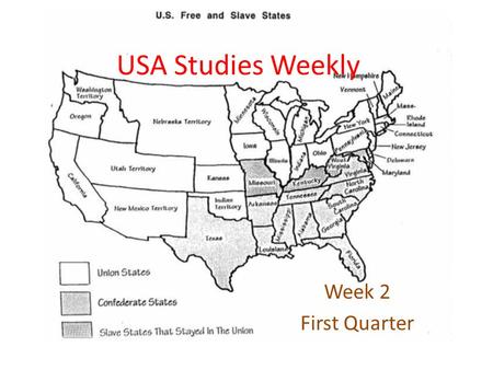USA Studies Weekly Week 2 First Quarter.