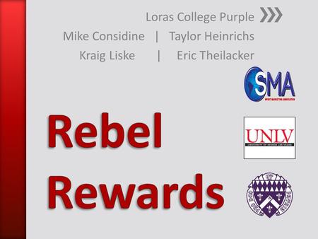 Loras College Purple Mike Considine | Taylor Heinrichs Kraig Liske | Eric Theilacker.