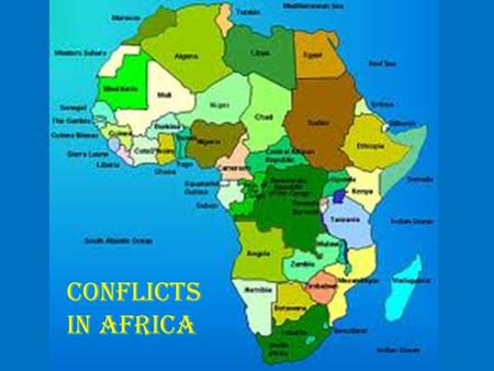 Conflicts in Africa. Democratic Republic of the Congo Formerly called Zaire (1971-1997) 3 rd largest country in Africa (land size) Second Congo.