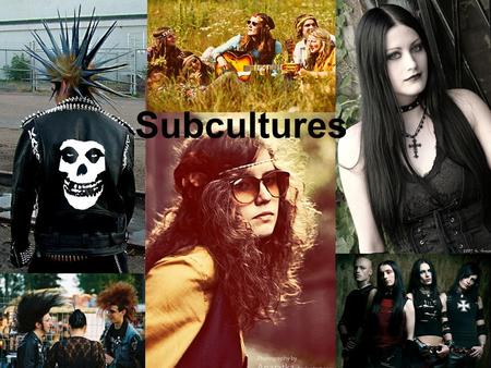 Subcultures.