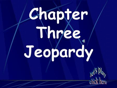 Chapter Three Jeopardy Crazy Cats______ Maps and More Key Terms? Colonies for All Religion Squared Things that Rhyme with Orange 20 40 60 80 100 120.