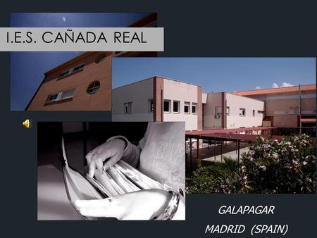 I.E.S. CAÑADA REAL GALAPAGAR MADRID (SPAIN). GALAPAGAR ( Northwest of Madrid) 26,000 people, 35 km far from Madrid city centre, 72 km 2 Nearby sights: