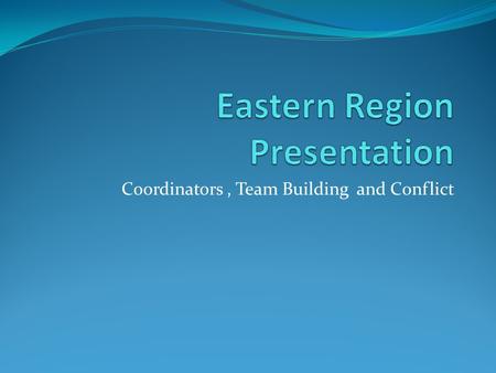Eastern Region Presentation