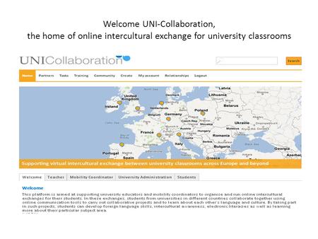 Welcome UNI-Collaboration, the home of online intercultural exchange for university classrooms.