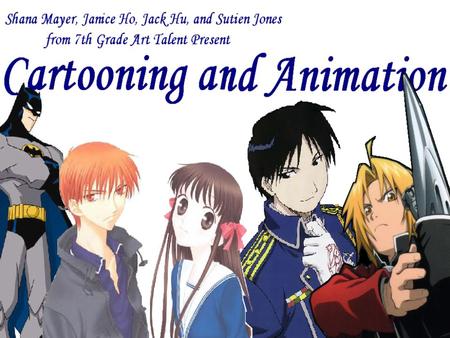 So You Want To Be A Cartoonist? Illustrating Examples of Illustrating Anime Cartooning Examples of Anime Cartooning Manga Examples of Manga Comic Books.