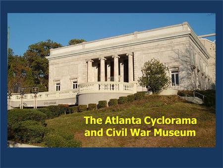 The Atlanta Cyclorama and Civil War Museum. Doesn’t this look like Clark Gable?