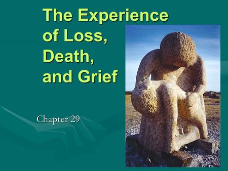The Experience of Loss, Death, and Grief