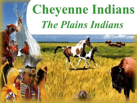 Cheyenne Indians The Plains Indians.