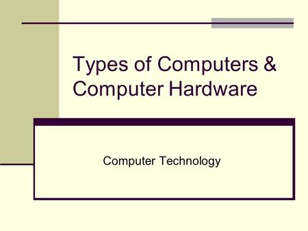 computer peripherals presentation