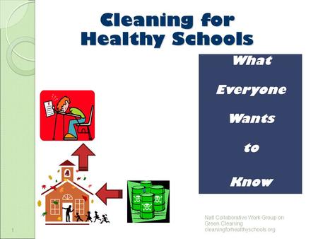 1 Cleaning for Healthy Schools 1 What Everyone Wants to Know Natl Collaborative Work Group on Green Cleaning cleaningforhealthyschools.org.