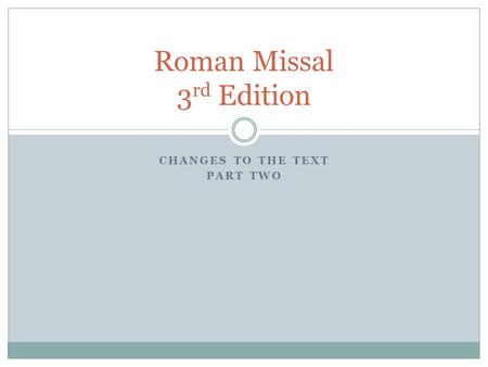 Roman Missal 3rd Edition