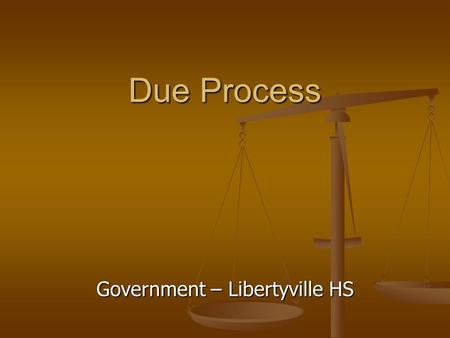 Government – Libertyville HS