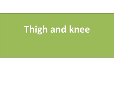 Thigh and knee. CLASSIFICATION FRACTURES OF THE FEMUR [1 ]Fracture of the neck of the femur, and [2]Fracture of the trochanteric region [3] Fracture of.