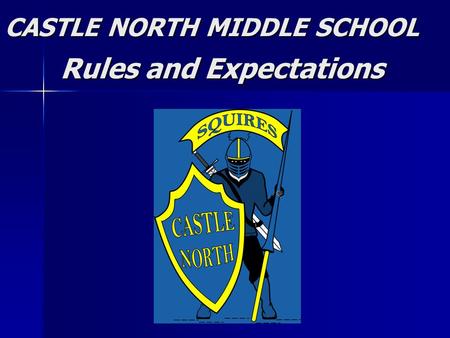 CASTLE NORTH MIDDLE SCHOOL Rules and Expectations Rules and Expectations.