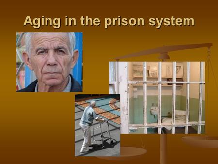 Aging in the prison system. Public concern: Growing public concern about victimization and its impact on individuals, families and communities Growing.