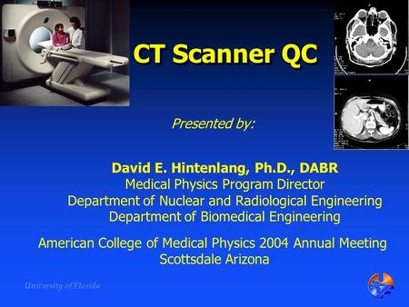 David E. Hintenlang, Ph.D., DABR