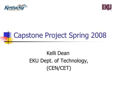 Capstone Project Spring 2008