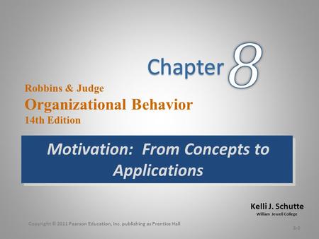 Topics we will cover Chapter 8 The job characteristics model