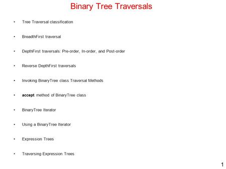 Binary Tree Traversals
