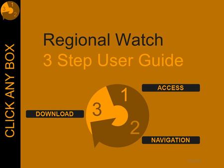 © Lloyd’s Regional Watch 3 Step User Guide 1 2 3 CLICK ANY BOX DOWNLOAD ACCESS NAVIGATION.