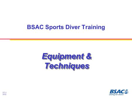 BSAC Sports Diver Training