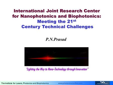 “Lighting the Way to Nano-Technology through Innovation”