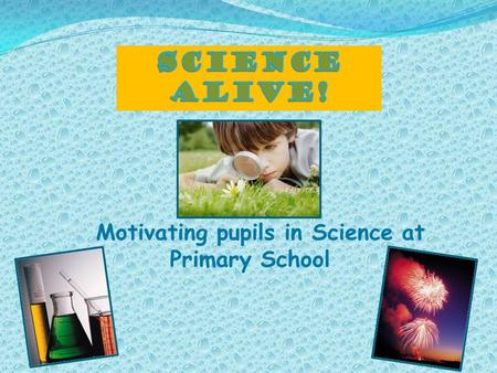 Motivating pupils in Science at Primary School.
