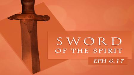 The Sword Is the Word of God John 17:17 God’s Word is truth. God’s Word’s are accurate. There are no errors of any kind (Psalm 119:41-43) Psalm 119:105.