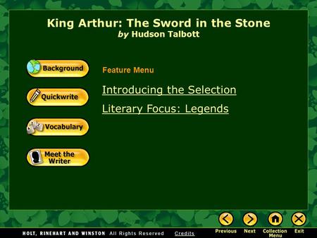King Arthur: The Sword in the Stone by Hudson Talbott