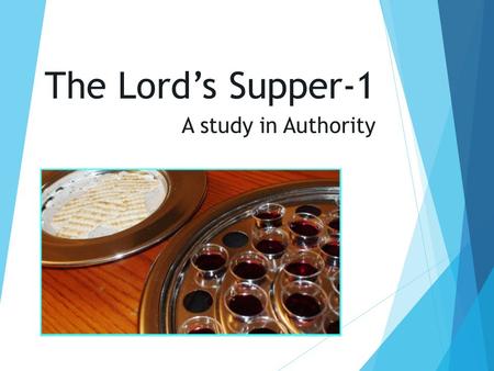 The Lord’s Supper-1 A study in Authority. Roy Cogdill (Birmingham Debate, 1957)