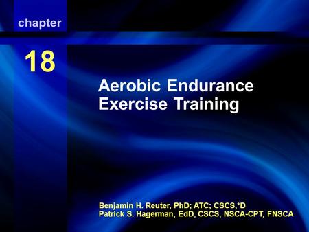 Aerobic Endurance Exercise Training