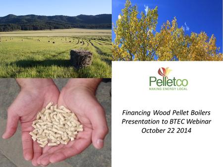 Financing Wood Pellet Boilers Presentation to BTEC Webinar October 22 2014.