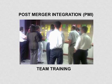 POST MERGER INTEGRATION (PMI) TEAM TRAINING. Introduction.
