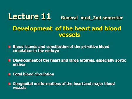 Lecture 11 General med_2nd semester