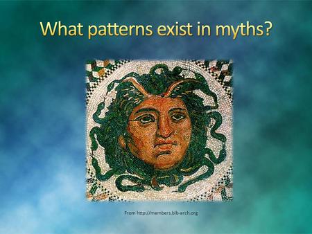 From  Explanation: Elements found in nature are often used symbolically in myths. From