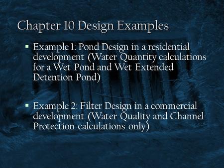 Chapter 10 Design Examples