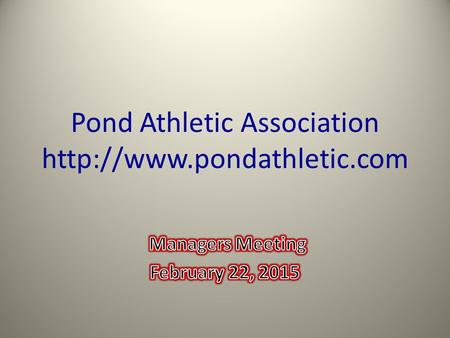 Pond Athletic Association