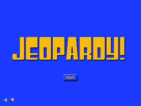 Jeopardy Opening.