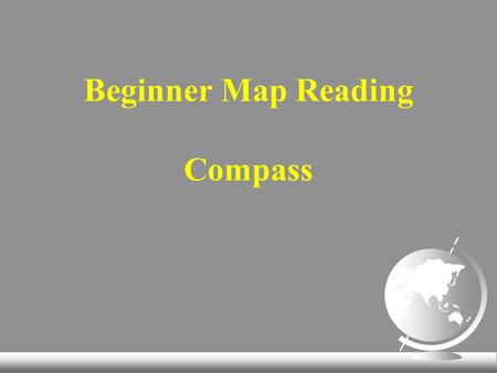 Beginner Map Reading Compass. Compass Parts of a Compass.