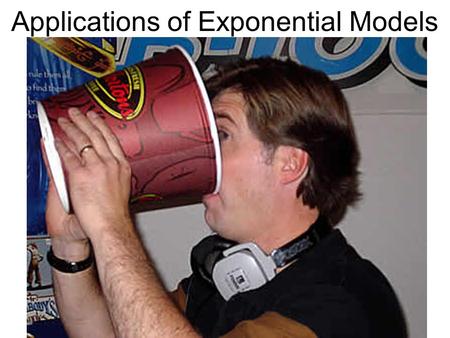 Applications of Exponential Models. In humans, caffeine acts as a central nervous system stimulant, temporarily warding off drowsiness and restoring alertness.central.