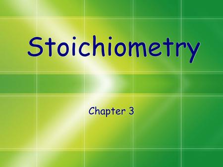 Stoichiometry Chapter 3. Atomic Mass Atoms are so small, it is difficult to weigh in grams (Use atomic mass units) Atomic mass is a weighted average of.