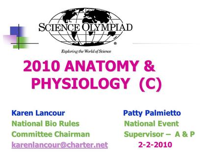 2010 ANATOMY & PHYSIOLOGY (C)